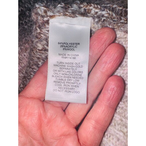 Frye & Co Soft Blush Ombre Fringe Open Cardigan Sweater Coastal Cowgirl Western - Picture 8 of 10